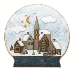 Christmas Town Crystal Ball Metal Cutting Dies