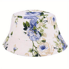 Boho Plant Printed Bucket Hat Lightweight Casual Basin Hat Unisex