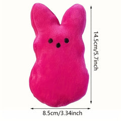 6in Peep Rabbit Plush Toy Easter Decoration Indoor Easter Basket Filled