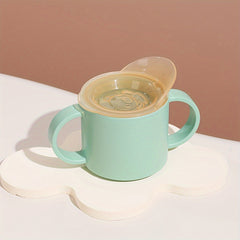 150ml Drinking Cup With Lid Double Handle Portable Water Cup