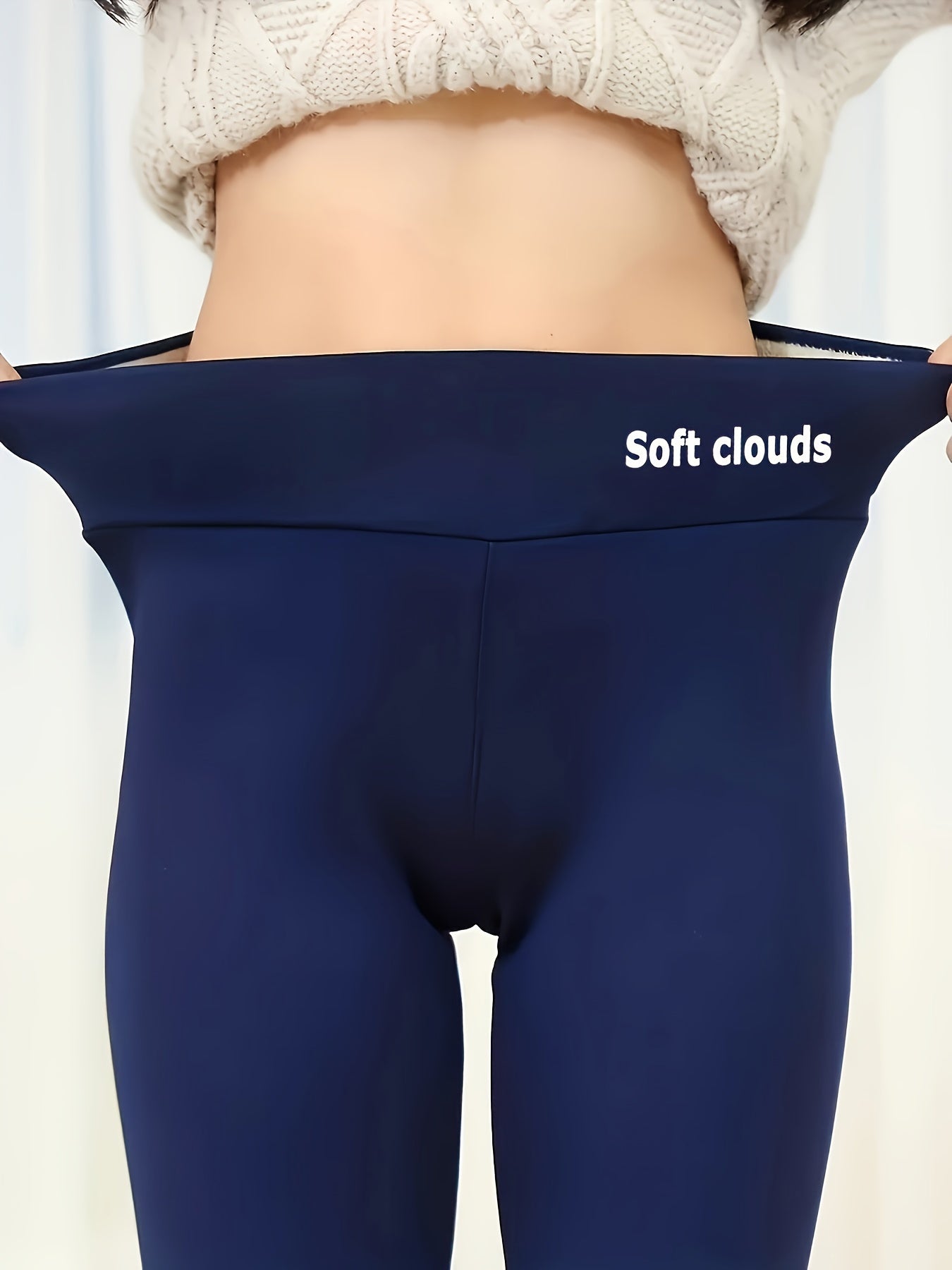 Plush Thermal Pants Soft & Cozy Elastic Tights for Winter
