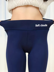 Plush Thermal Pants Soft & Cozy Elastic Tights for Winter
