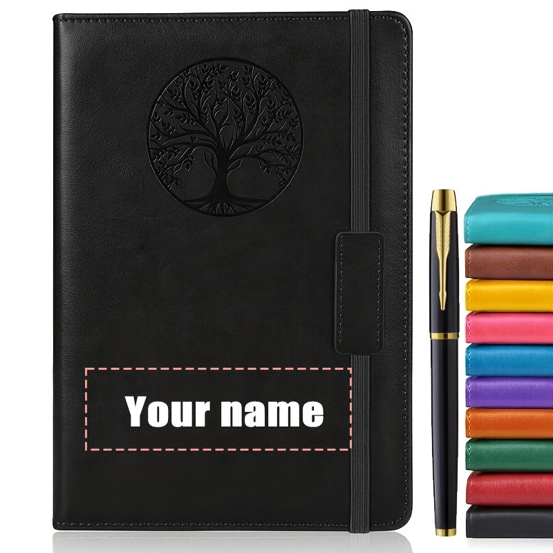 Personalized A5 Journal with Tree Cover & Pen