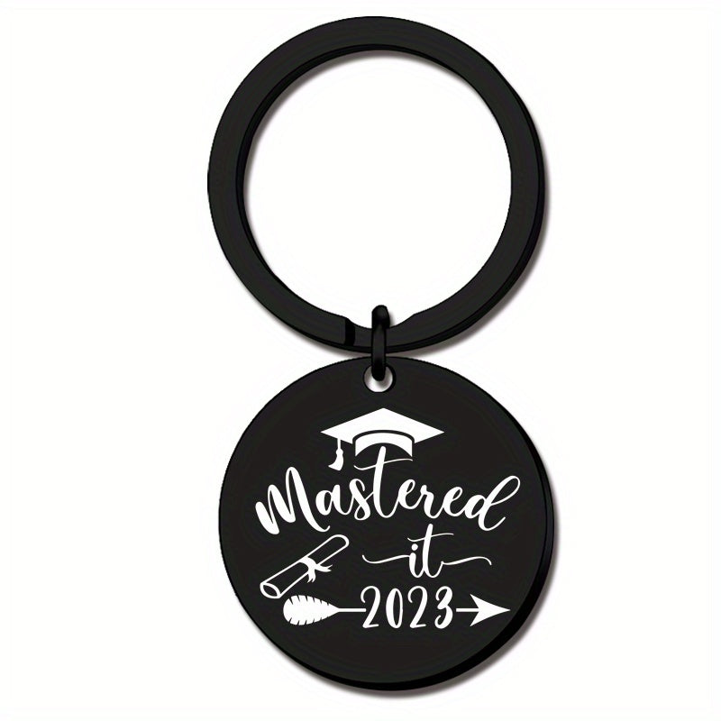 Graduation Keychain For Class Of Round And Rectangle Inspirational Gift Key Ring