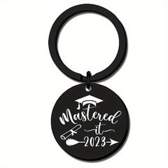 Graduation Keychain For Class Of Round And Rectangle Inspirational Gift Key Ring