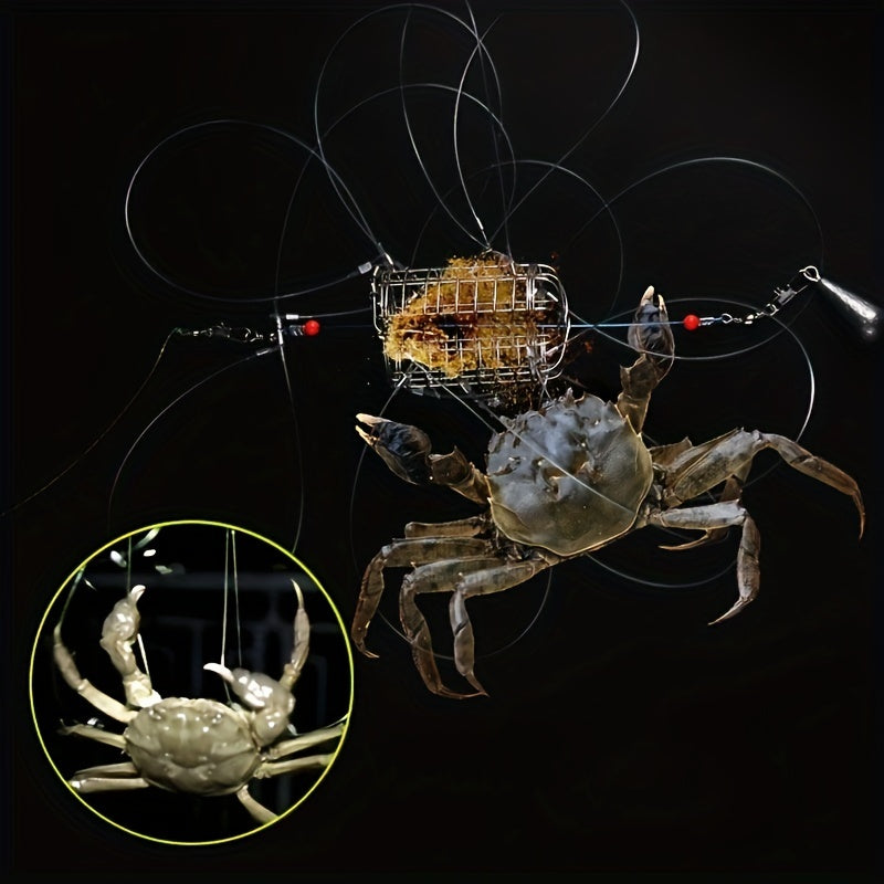 Stainless Steel Crab Catch Tool Bait Cage for Fishing