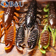 4pcs 7.5g Shrimp Crankbait Fishing Lure Wobbler for Bass Perch