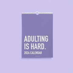 Adulting Is Hard Calendar Monthly Planner