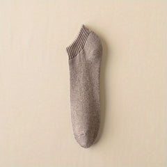 10 Pairs Women's Low Cut Ankle Socks Solid Soft & Comfy Stockings