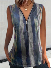Striped Tank Top Casual Sleeveless Summer Top Women's Clothing