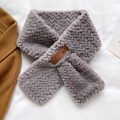Plush Small Scarf Female Winter Faux Fur Neck Collar Soft Warmer Wrap