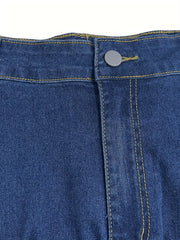  Women's Button Fly High Rise Skinny Jeans