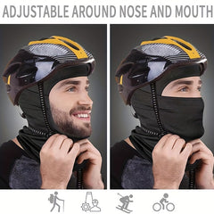 Distressed Windproof Knitted Balaclava for Outdoor Activities