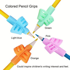 2 Pcs Two Finger Grip Silicone Baby Writing Tool