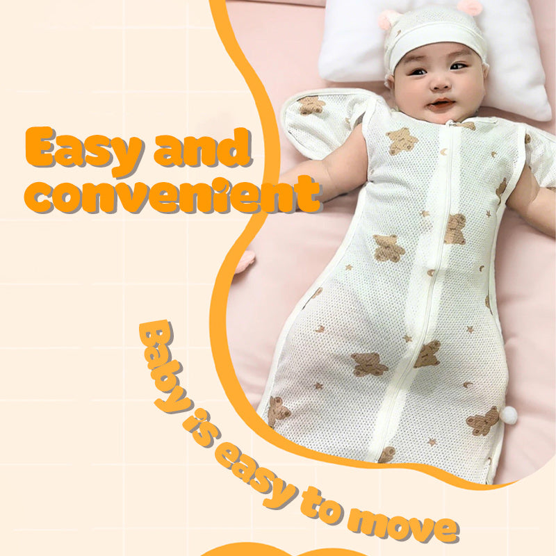 Ultra Soft Infant Sleeping Bag 0-6 Months with Bear Hat