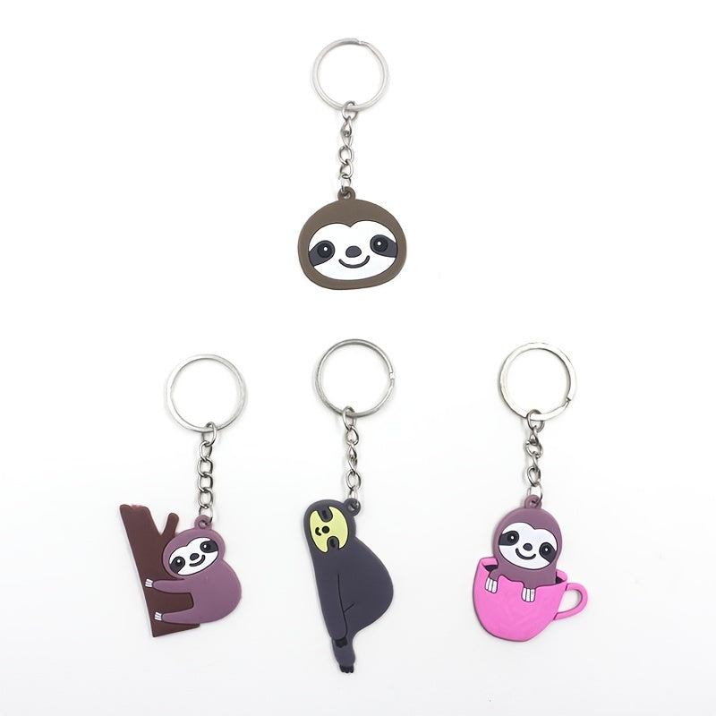 Sloth Party Favors Birthday Kit Tattoos Key Chains Hair Clips Neckla