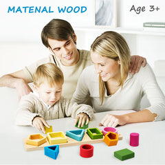 Wooden Sorting & Stacking Toys for Toddlers