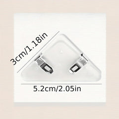 5pcs Frosted Transparent Corner Clip for Paper Data Storage