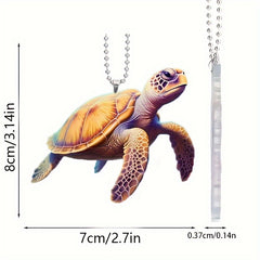 Turtle Acrylic Pendant Car Rearview Mirror Decoration