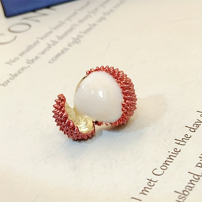 Lychee Brooch With Anti Slip Buckle Men's Pin