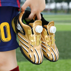 Kids Turf Soccer Shoes Athletic Shock Absorption Non slip Sneakers