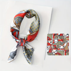 Chain Pattern Bandana Neckerchief Scarf Wrap Head Wrap
