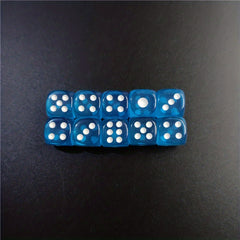 10pcs Acrylic Dice Set for Bar KTV Entertainment 12mm Hexahedron Dice