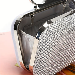 Glitter Rhinestone Evening Bag Dinner Clutch Purse For Wedding Party