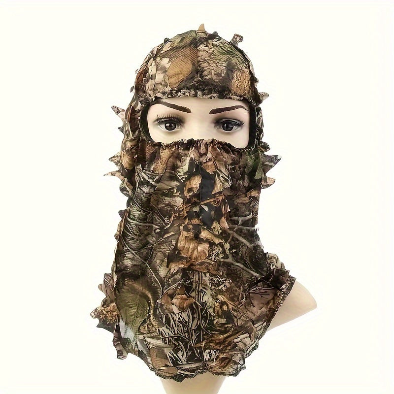 Camouflage Leaf Cover Headgear for Fishing