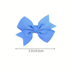 40pcs Baby Girl Bowknot Hair Clips - Assorted Colors