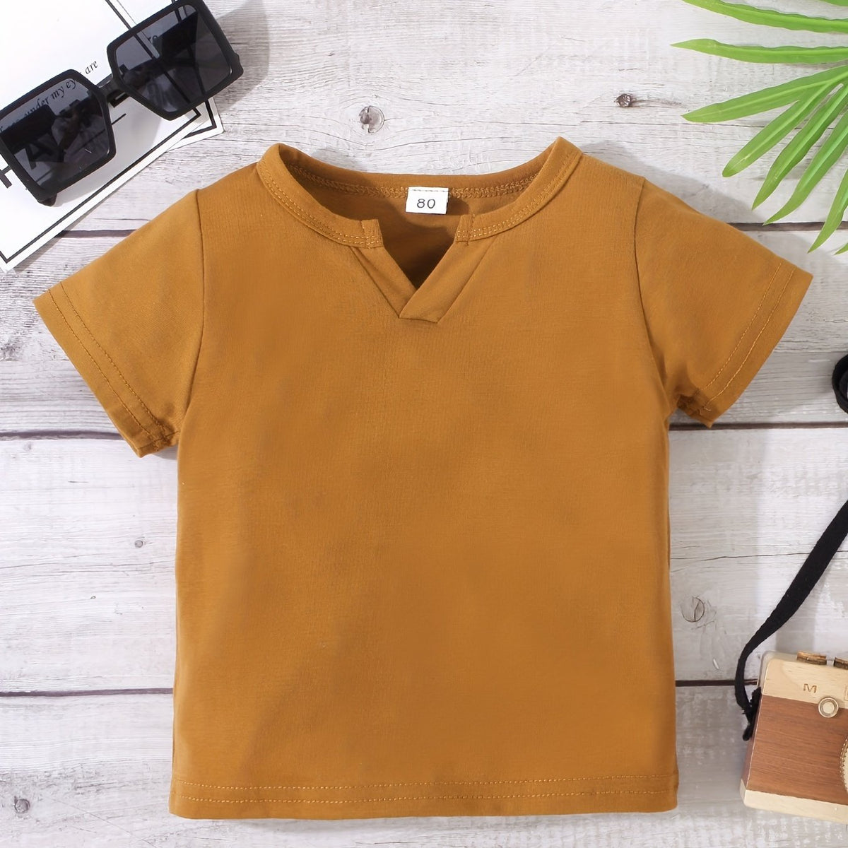 Baby Boys V Neck T shirt Tees Tops Soft Comfortable Summer Clothes