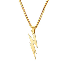 Personality Lightning Necklace Geometric Necklace for Men