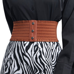 Women's Stretchy Dress Belts Elastic Corset Waistband