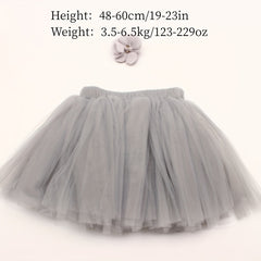 2pcs Baby Girl Tutu Skirt Set for Newborn Photo Props & Shower