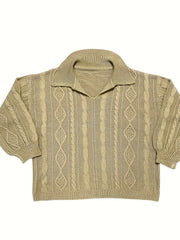  Cable Long Sleeve Pullover Jumper