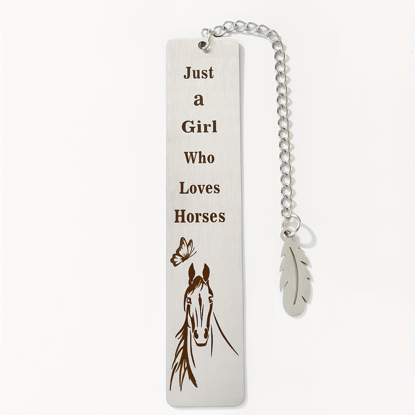 Stainless Steel Horse Bookmark - Ideal Gift for Girls and Students