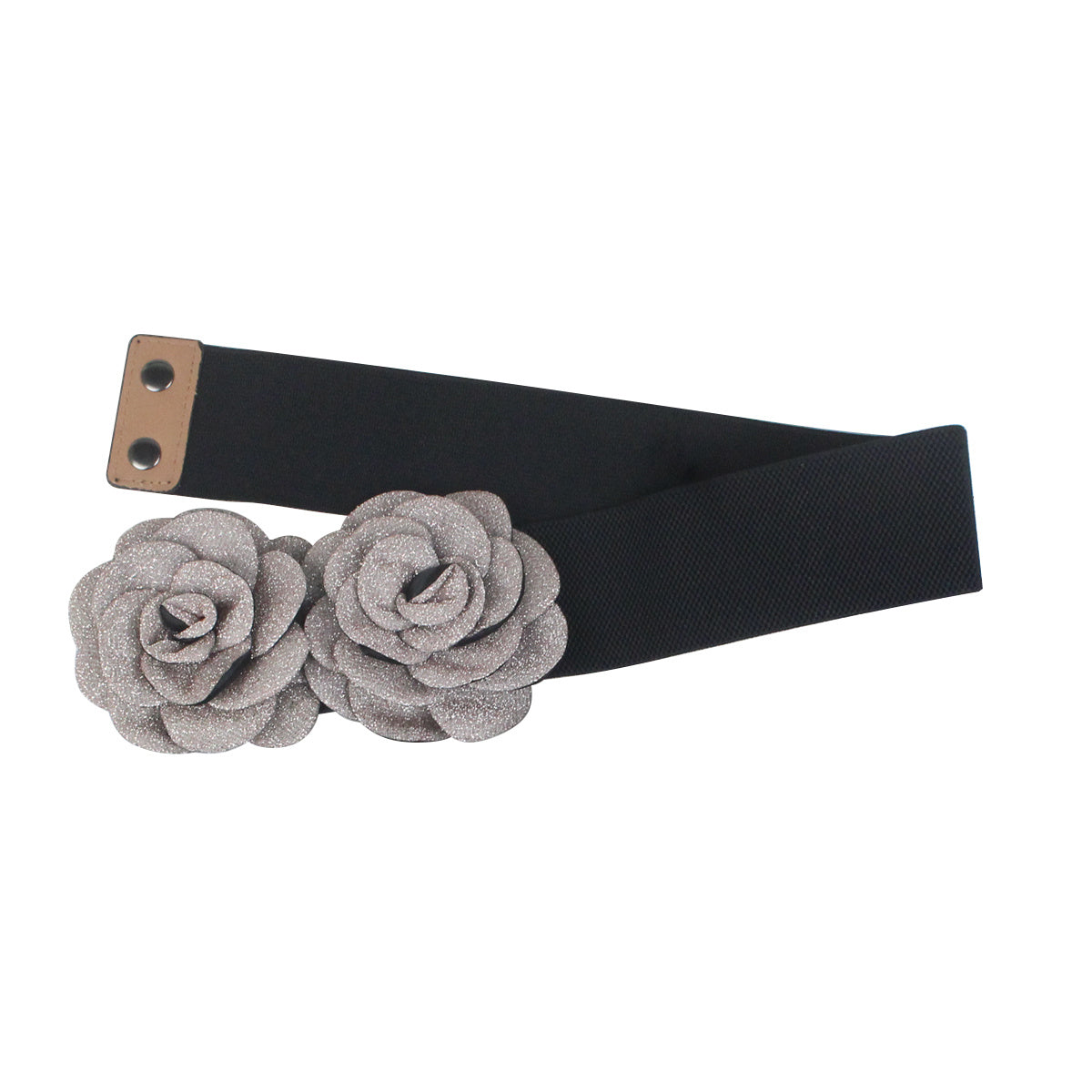 Stretchy Belt Flower Vintage Elastic Wide Waist Belt