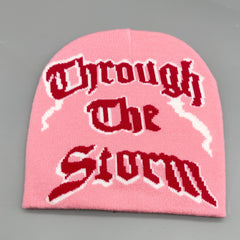 Letter Knitted Hat Beanie Autumn Winter