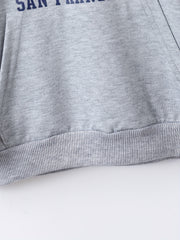 California Letter Hoodie Sweatshirt Top For Teens Girls