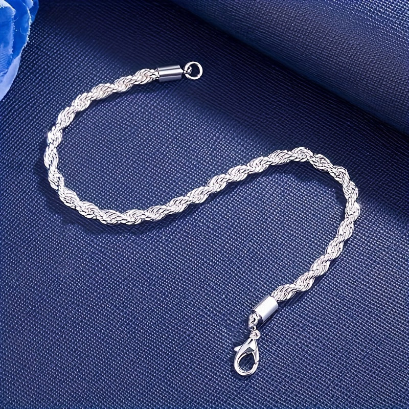 Silver Twist Bracelet