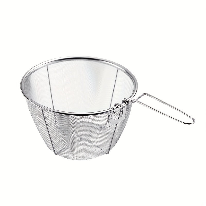 304 Stainless Steel Frying Basket Kitchen Steam Rinse Strain