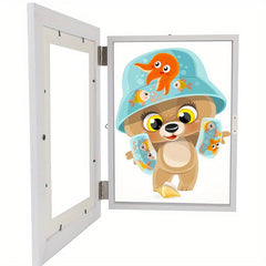 Kids Art Frame Front Opening Changeable Storage Frames A4 Hang