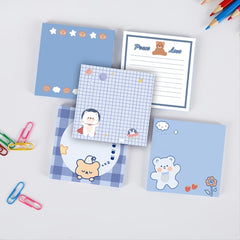 Cartoon Bear Sticky Notes 50sheets 3.15x3.15in