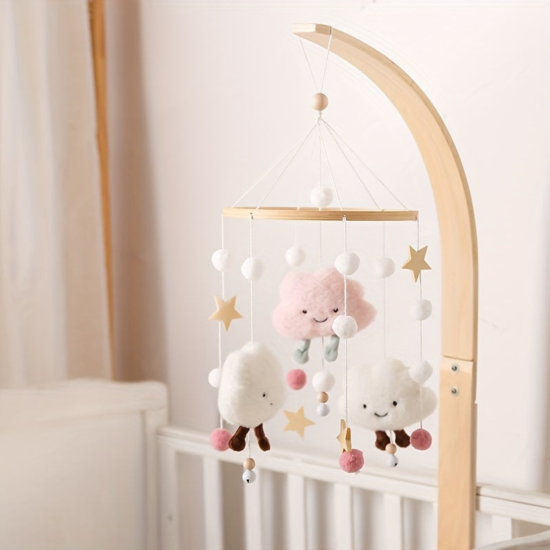 Wooden Baby Bed Bell Toy Halloween Christmas Thanksgiving