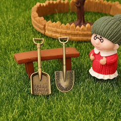 1:12 Scale Dollhouse Shovel & Spade Set - Vintage Landscape Enthusiasts Toy