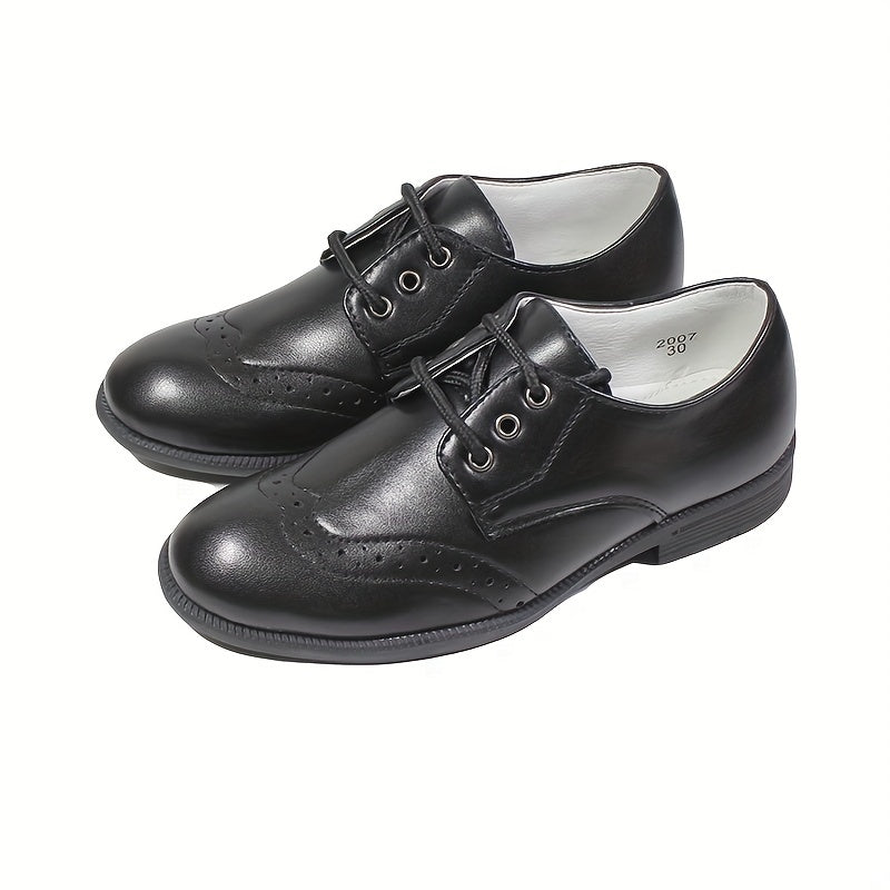 Boys Wing Tip Brogue Oxford Shoes Dress Shoes Durable Non Slip Formal Shoes