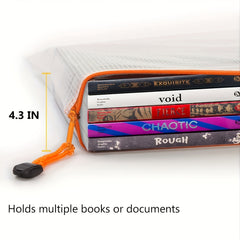 16pcs Mesh Zipper Pockets File Pockets Waterproof Zipper Pockets