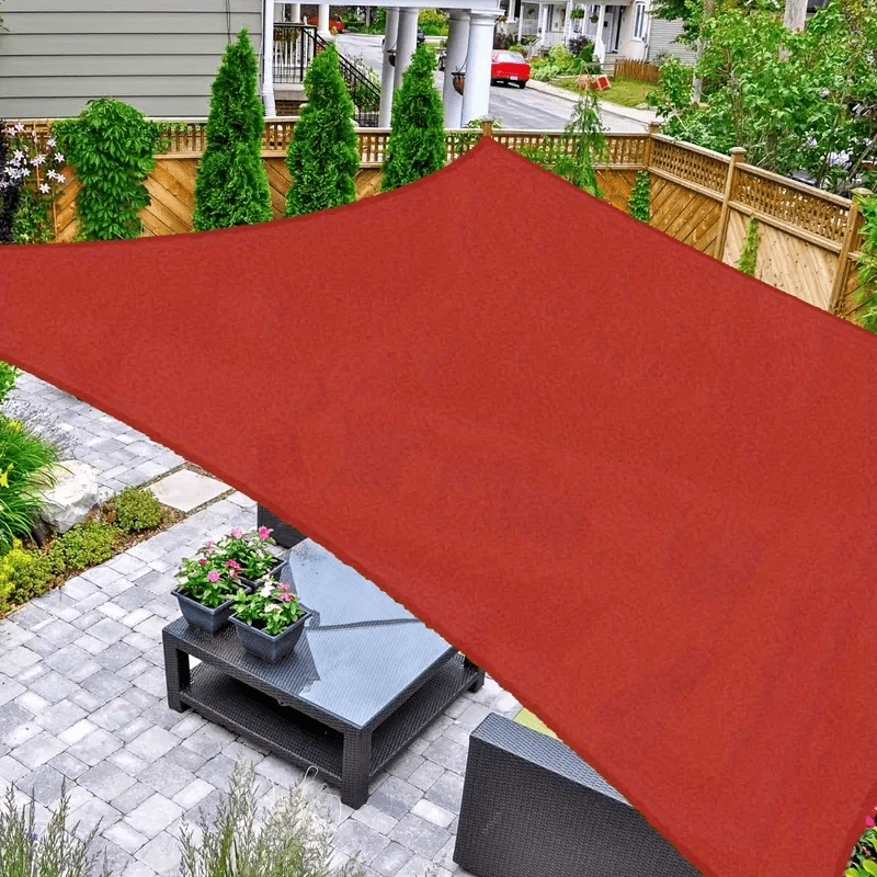 Rectangle Sun Shade Sail Canopy UV Block Heavy Duty Awning Shelter