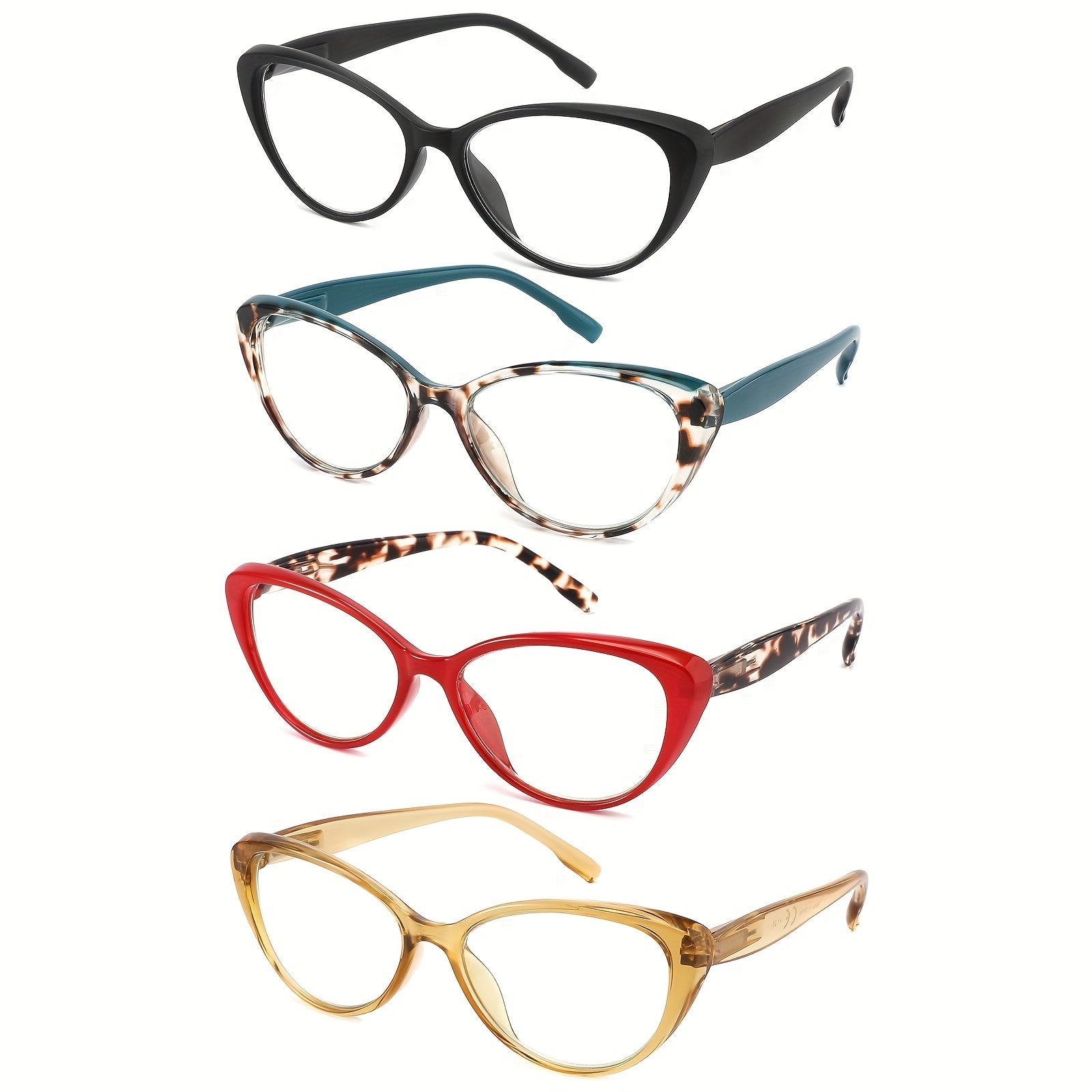 Women Cat Eye Reading Glasses Light Blocking Anti Glare Eyeglasses