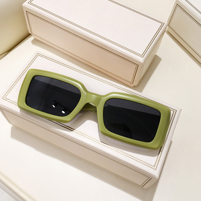 Retro Rectangle Sunglasses Y2K Fashion Holiday Accessory